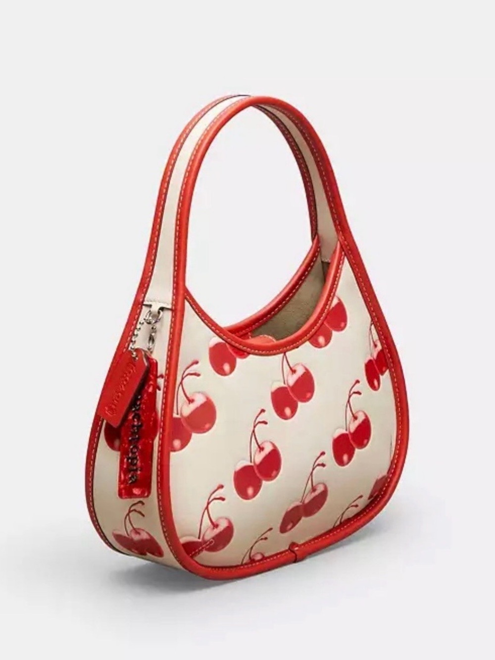 NWT COACH CHERRY PRINT COACHTOPIA SHOULDER BAG (Sold Out In Stores and Online) - Picture 2 of 11